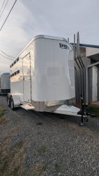 New 2025 Shadow 3 HORSE STABLELITE Stock / Stock Combo Trailer