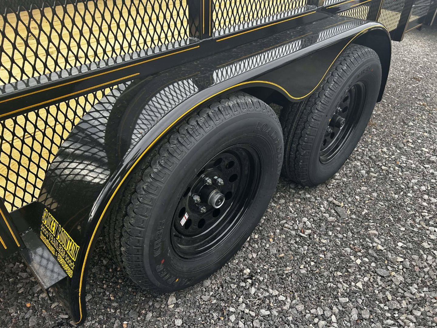 New 2025 P & T Trailers 7K 82X12 LEAF Utility Trailer