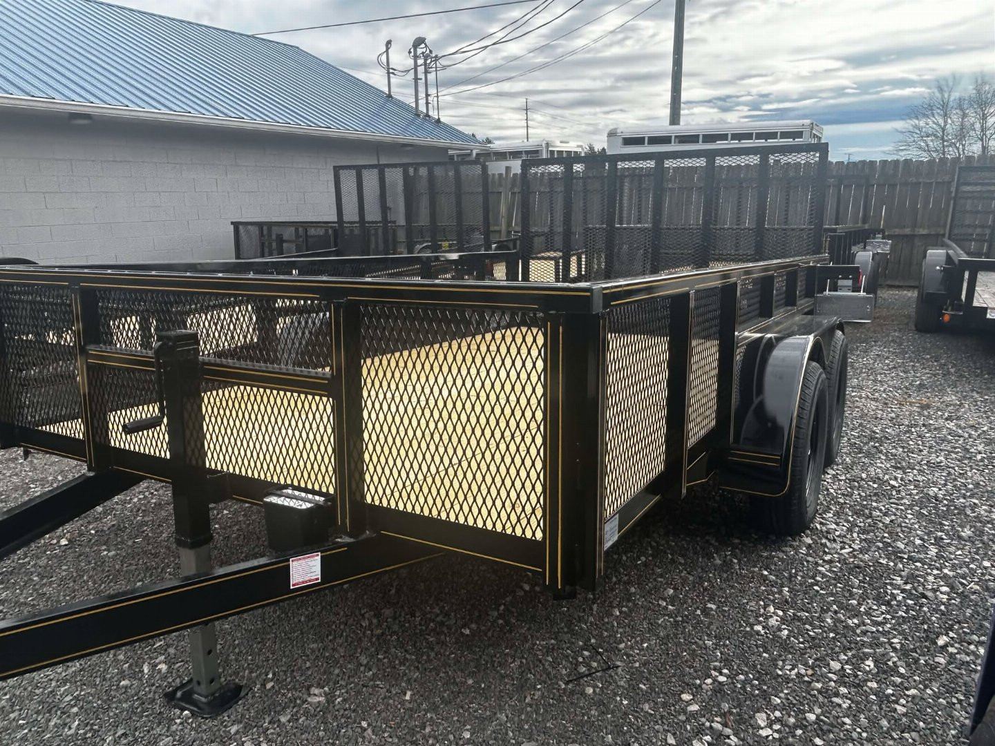 New 2025 P & T Trailers 7K 82X12 LEAF Utility Trailer