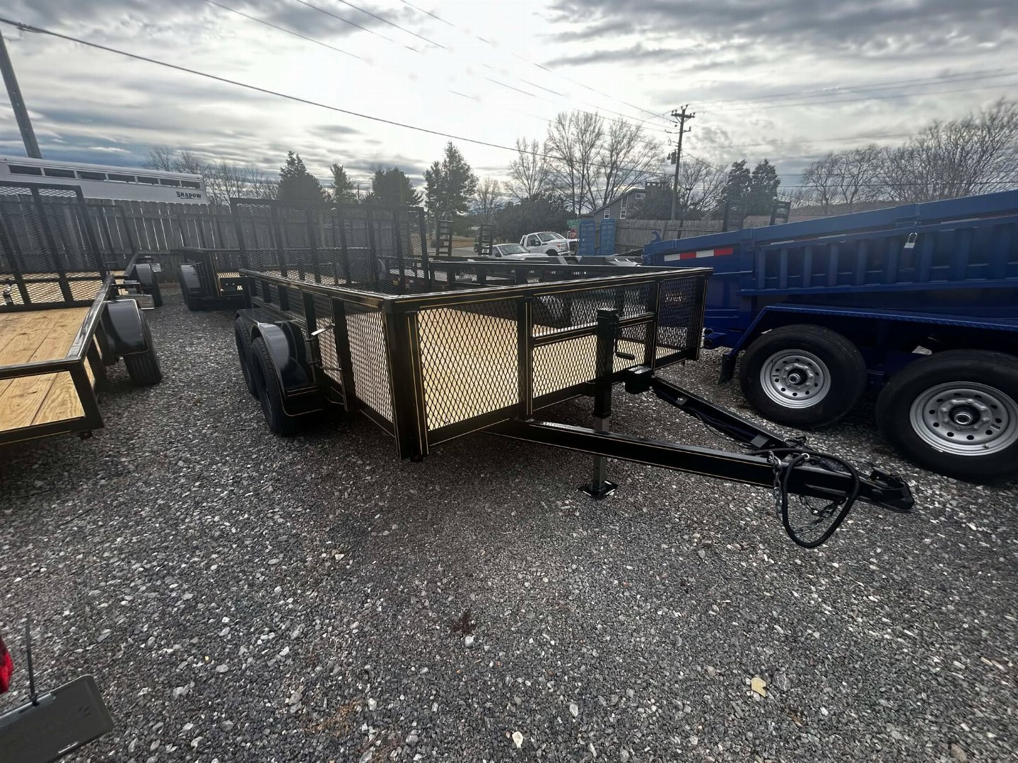 New 2025 P & T Trailers 7K 82X12 LEAF Utility Trailer