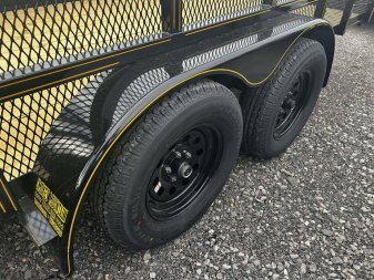 New 2025 P & T Trailers 7K 82X12 LEAF Utility Trailer