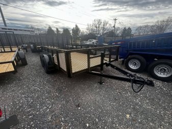 New 2025 P & T Trailers 7K 82X12 LEAF Utility Trailer