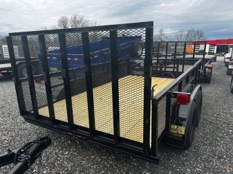 New 2025 P & T Trailers 7K 82X12 LEAF Utility Trailer