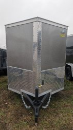 New 2025 Covered Wagon Trailers 5X8 D/D SIDE DOOR BAR LOCK Cargo / Enclosed Trailer