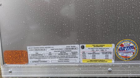 New 2025 Covered Wagon Trailers 5X8 D/D SIDE DOOR BAR LOCK Cargo / Enclosed Trailer