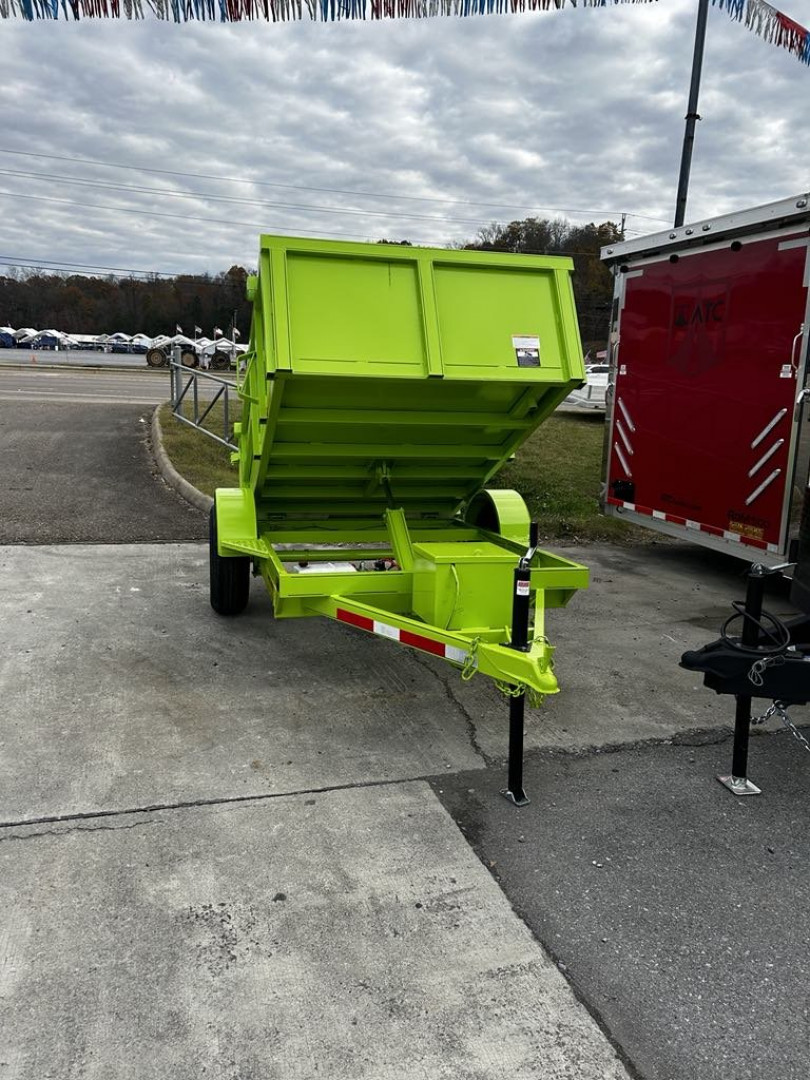 New 2025 Covered Wagon Trailers 5X8 SA Dump Trailer