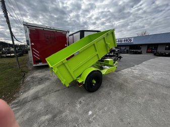 New 2025 Covered Wagon Trailers 5X8 SA Dump Trailer