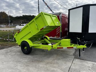 New 2025 Covered Wagon Trailers 5X8 SA Dump Trailer