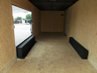 New 2025 COVERED WAGON 8.5x28 Enclosed Race Trailer / Cargo Trailer / XXL Package / 7'6" Interior Height / Split 7000# Torsion Axles / Heavy Duty Extra Wide Ramp / .080 White Poly Core Exterior / Mag Wheels / Rear Spoiler / Side Wall Escape Door