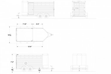 New 2025 Exiss Trailers STK Stock / Stock Combo Trailer