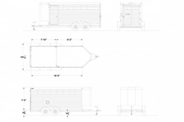 New 2025 Exiss Trailers STK Stock / Stock Combo Trailer
