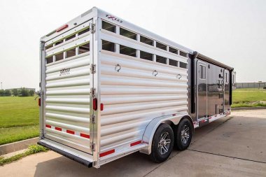 New 2025 Exiss Trailers EXPRESS LQ 2,3, OR 4 HORSE Stock / Stock Combo Trailer