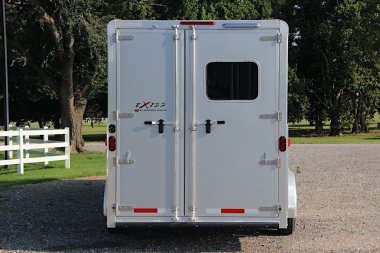 New 2025 Exiss Trailers 2,3,4 Horse w/ 10' short wall LQ Stock / Stock Combo Trailer