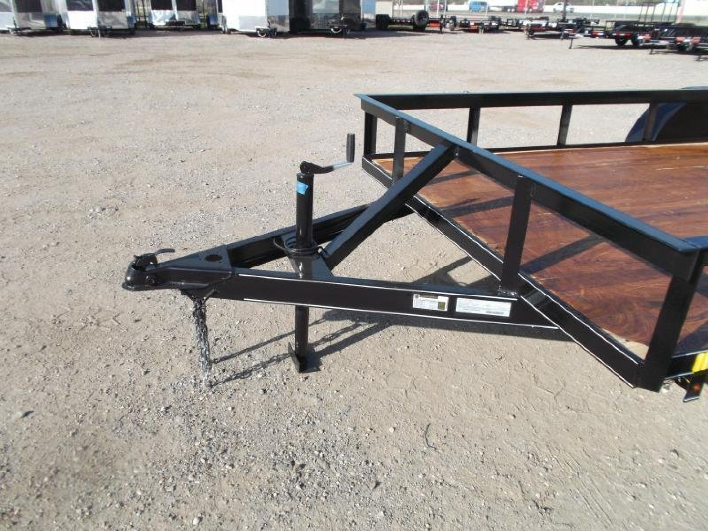 New 2025 J&C TRAILERS 77x16 Tandem Utility Trailer / Lowboy Trailer / 2" Bulldog Coupler / 4ft Ramp Gate
