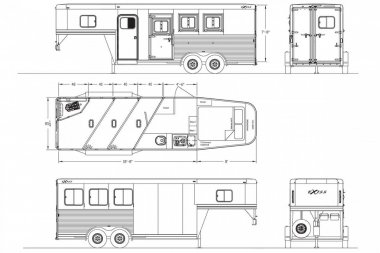 New 2025 Exiss Trailers Stock / Stock Combo Trailer