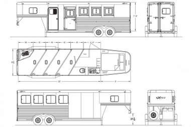 New 2025 Exiss Trailers Stock / Stock Combo Trailer