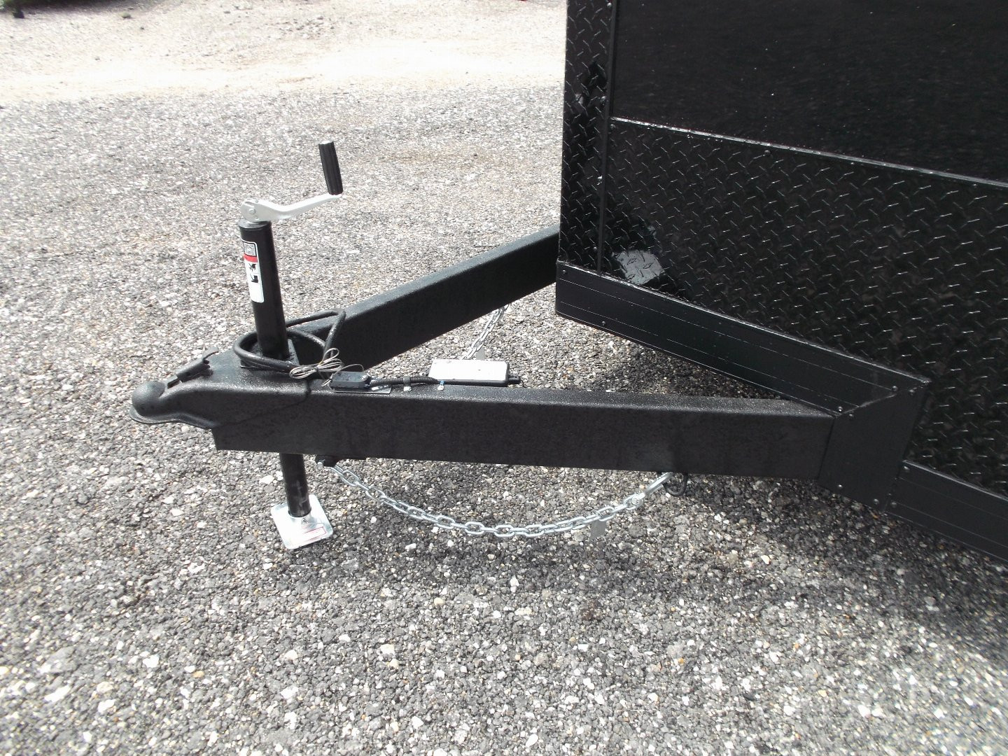 New 2025 COVERED WAGON TRAILERS 7x16 Cargo Trailer / Enclosed Trailer / 7ft Interior / Extra Wide Ramp / 48" RV Side Door / LEDs / .030 Black Semi-Screwless Exterior / Black Out Package