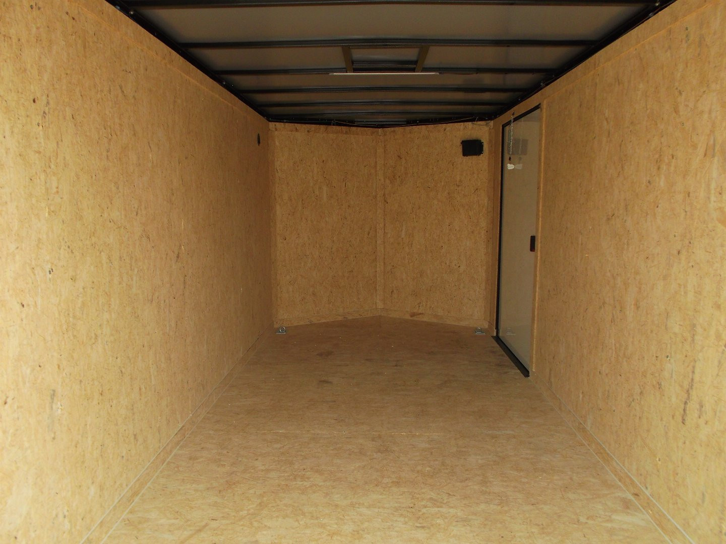 New 2025 COVERED WAGON TRAILERS 7x16 Cargo Trailer / Enclosed Trailer / 7ft Interior / Extra Wide Ramp / 48" RV Side Door / LEDs / .030 Black Semi-Screwless Exterior / Black Out Package