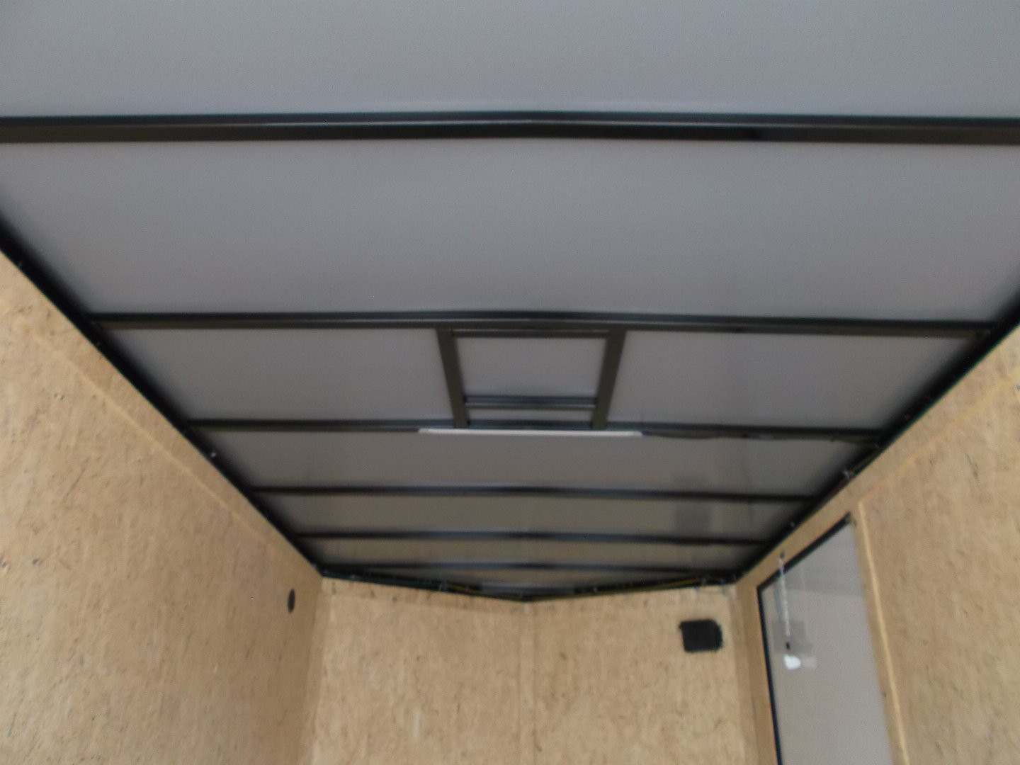 New 2025 COVERED WAGON TRAILERS 7x16 Cargo Trailer / Enclosed Trailer / 7ft Interior / Extra Wide Ramp / 48" RV Side Door / LEDs / .030 Black Semi-Screwless Exterior / Black Out Package