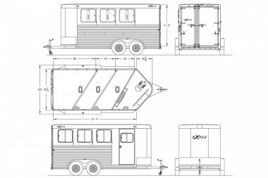 New 2025 Exiss Trailers EXPRESS 3H BP - XT Stock / Stock Combo Trailer
