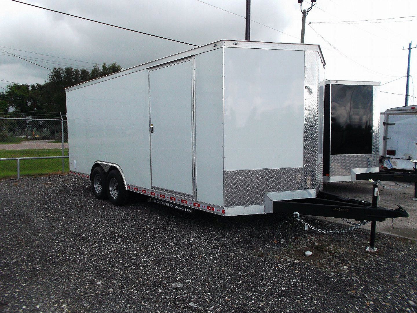 New 2025 COVERED WAGON TRAILERS 8.5x20 Tandem Axle Cargo / Enclosed Trailer / XXL Package / 7ft Interior Height / 7000# Torsion Axles / Extra Wide Heavy Duty Ramp / .030 White Heavy Duty Skin / 48  RV Side Door / RV Step