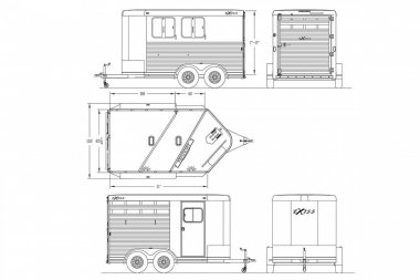 New 2025 Exiss Trailers EXPRESS 2H BP - CXF Stock / Stock Combo Trailer