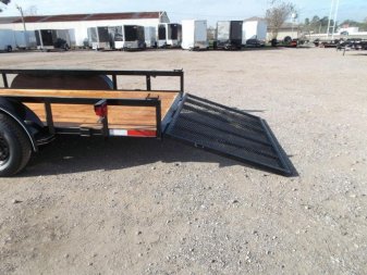 New 2025 J&C TRAILERS 83x16 Utility Trailer / Lowboy Trailer / 4ft Ramp Gate / Electric Brakes / 2" Bulldog Coupler