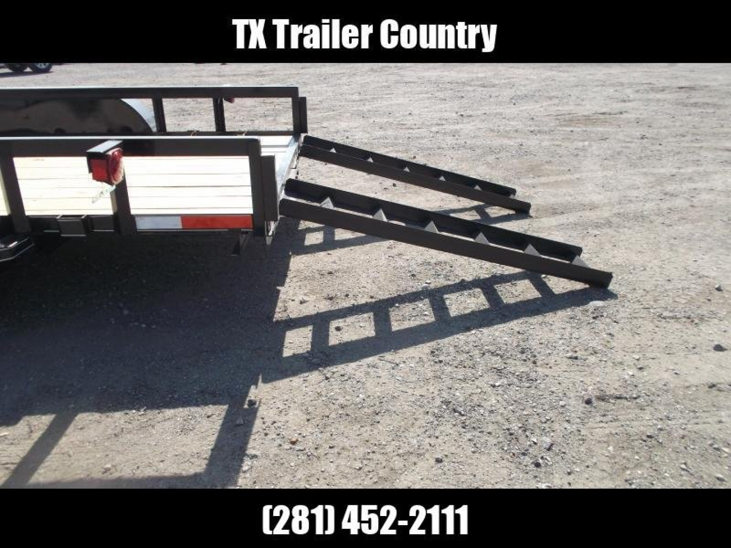 New 2025 J&C TRAILERS 83x16 Utility Trailer / Lowboy Trailer / 2" Bulldog Coupler / 5ft Slide Out Ramps / Electric Brakes