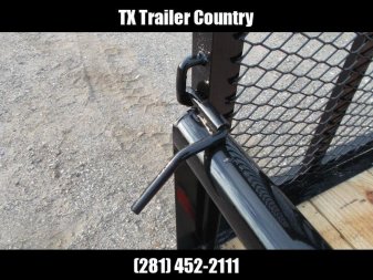 New 2025 J&C TRAILERS 83x16 Tandem Axle Utility Trailer / Pipetop / 4ft Ramp Gate / Electric Brakes / 2" Bulldog Coupler