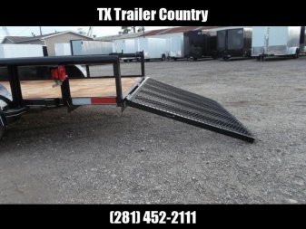 New 2025 J&C TRAILERS 83x16 Tandem Axle Utility Trailer / Pipetop / 4ft Ramp Gate / Electric Brakes / 2" Bulldog Coupler
