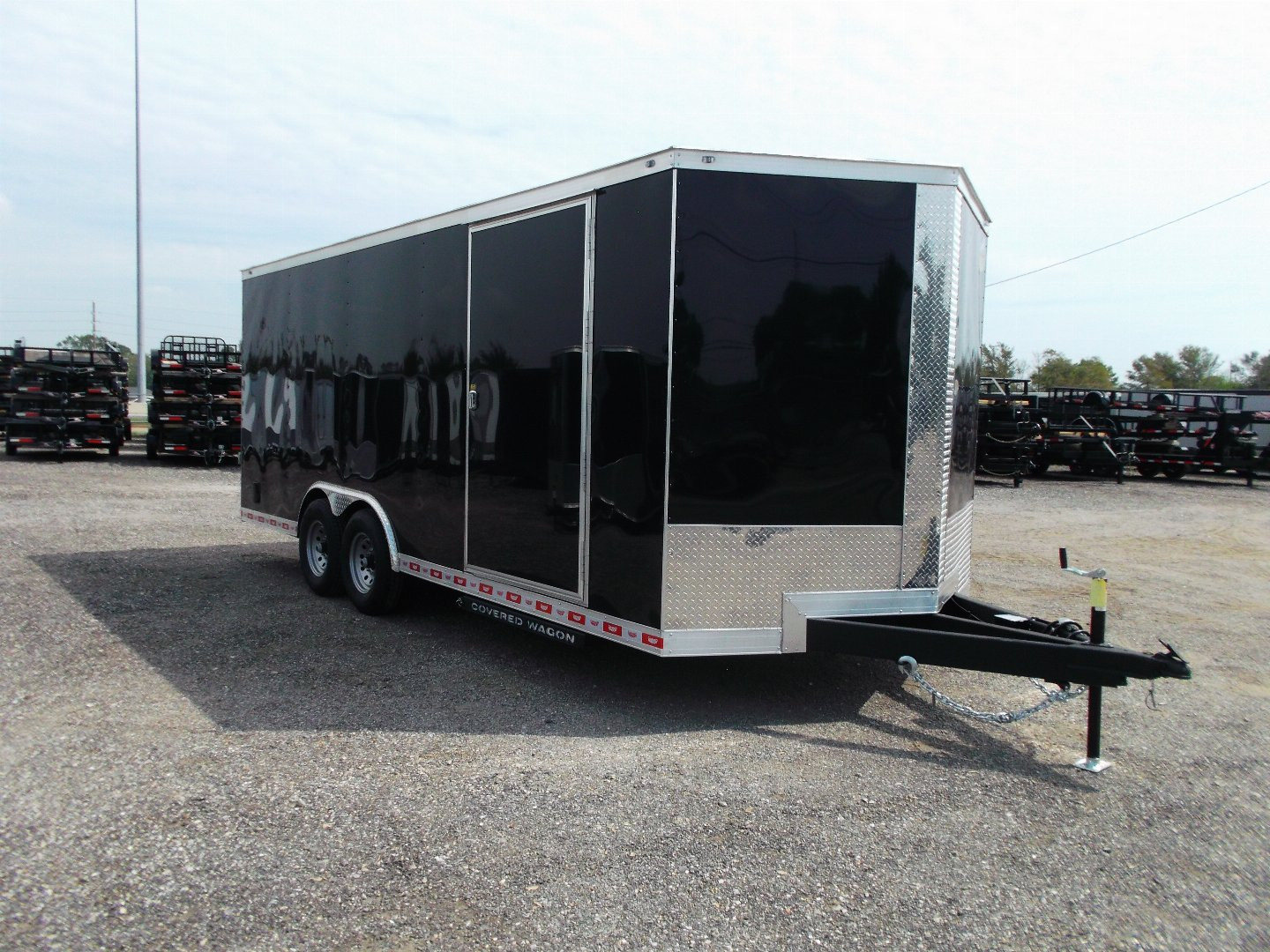 New 2025 COVERED WAGON TRAILERS 8.5x24 Cargo / Enclosed Trailer / XXL Package / 7ft Interior Height / 7000# Torsion Axles / Extra Wide Heavy Duty Ramp / .030 Black Heavy Duty Skin / 48" RV Side Door / RV Step
