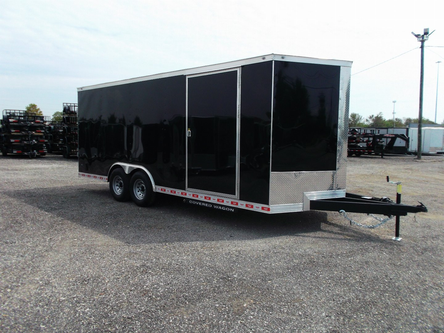 New 2025 COVERED WAGON TRAILERS 8.5x24 Cargo / Enclosed Trailer / XXL Package / 7ft Interior Height / 7000# Torsion Axles / Extra Wide Heavy Duty Ramp / .030 Black Heavy Duty Skin / 48" RV Side Door / RV Step