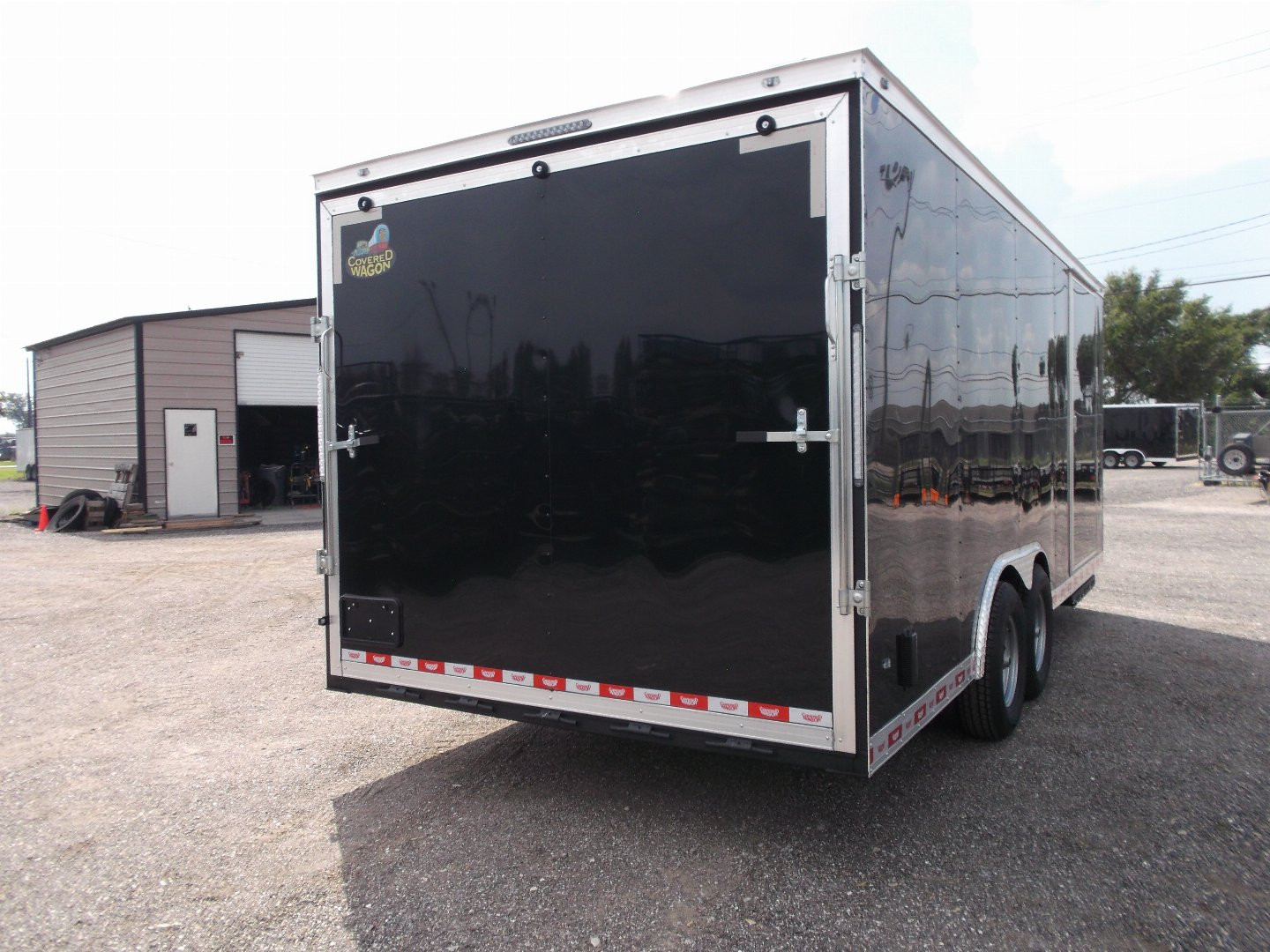 New 2025 COVERED WAGON TRAILERS 8.5x24 Cargo / Enclosed Trailer / XXL Package / 7ft Interior Height / 7000# Torsion Axles / Extra Wide Heavy Duty Ramp / .030 Black Heavy Duty Skin / 48" RV Side Door / RV Step