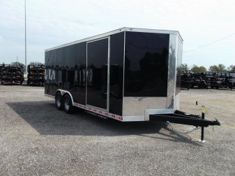 New 2025 COVERED WAGON TRAILERS 8.5x24 Cargo / Enclosed Trailer / XXL Package / 7ft Interior Height / 7000# Torsion Axles / Extra Wide Heavy Duty Ramp / .030 Black Heavy Duty Skin / 48" RV Side Door / RV Step
