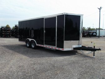 New 2025 COVERED WAGON TRAILERS 8.5x24 Cargo / Enclosed Trailer / XXL Package / 7ft Interior Height / 7000# Torsion Axles / Extra Wide Heavy Duty Ramp / .030 Black Heavy Duty Skin / 48" RV Side Door / RV Step