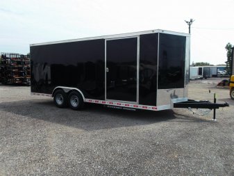 New 2025 COVERED WAGON TRAILERS 8.5x24 Cargo / Enclosed Trailer / XXL Package / 7ft Interior Height / 7000# Torsion Axles / Extra Wide Heavy Duty Ramp / .030 Black Heavy Duty Skin / 48" RV Side Door / RV Step