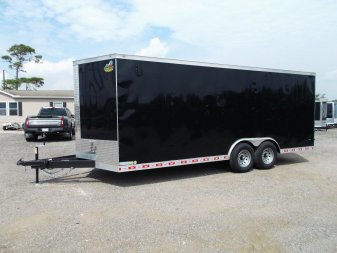 New 2025 COVERED WAGON TRAILERS 8.5x24 Cargo / Enclosed Trailer / XXL Package / 7ft Interior Height / 7000# Torsion Axles / Extra Wide Heavy Duty Ramp / .030 Black Heavy Duty Skin / 48" RV Side Door / RV Step