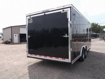 New 2025 COVERED WAGON TRAILERS 8.5x24 Cargo / Enclosed Trailer / XXL Package / 7ft Interior Height / 7000# Torsion Axles / Extra Wide Heavy Duty Ramp / .030 Black Heavy Duty Skin / 48" RV Side Door / RV Step