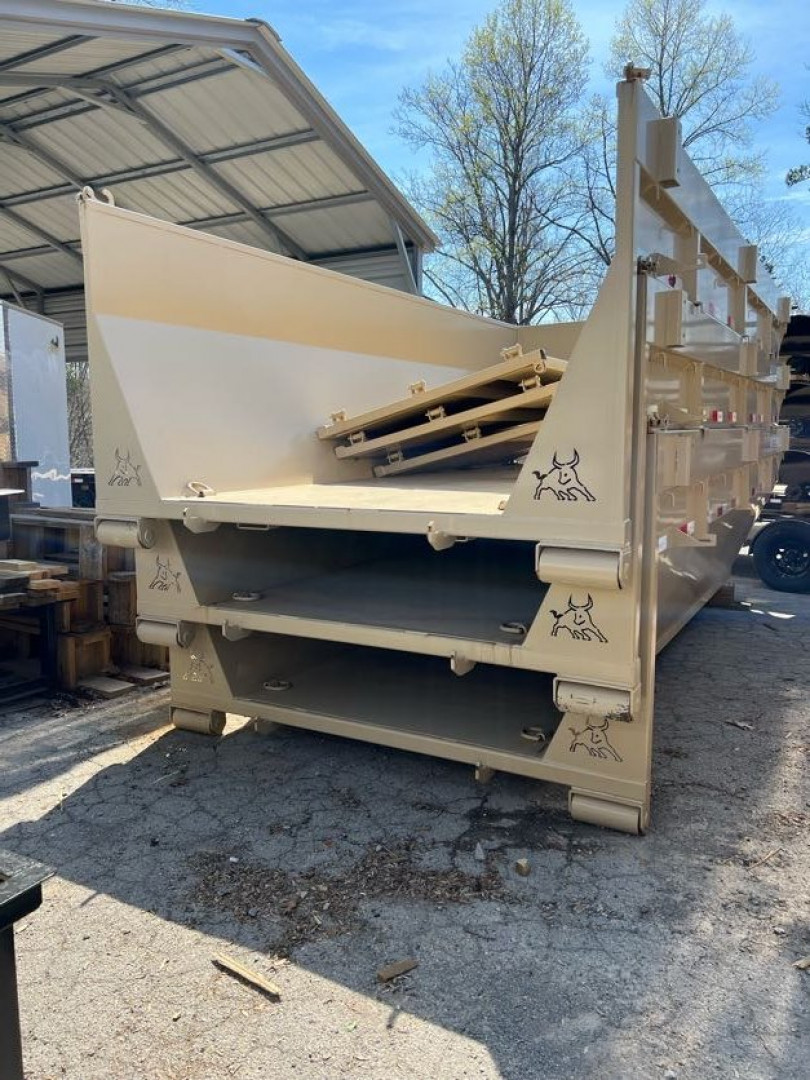 New 2025 Iron Bull DB8 83X16 ROLL OFF BIN Dump Trailer