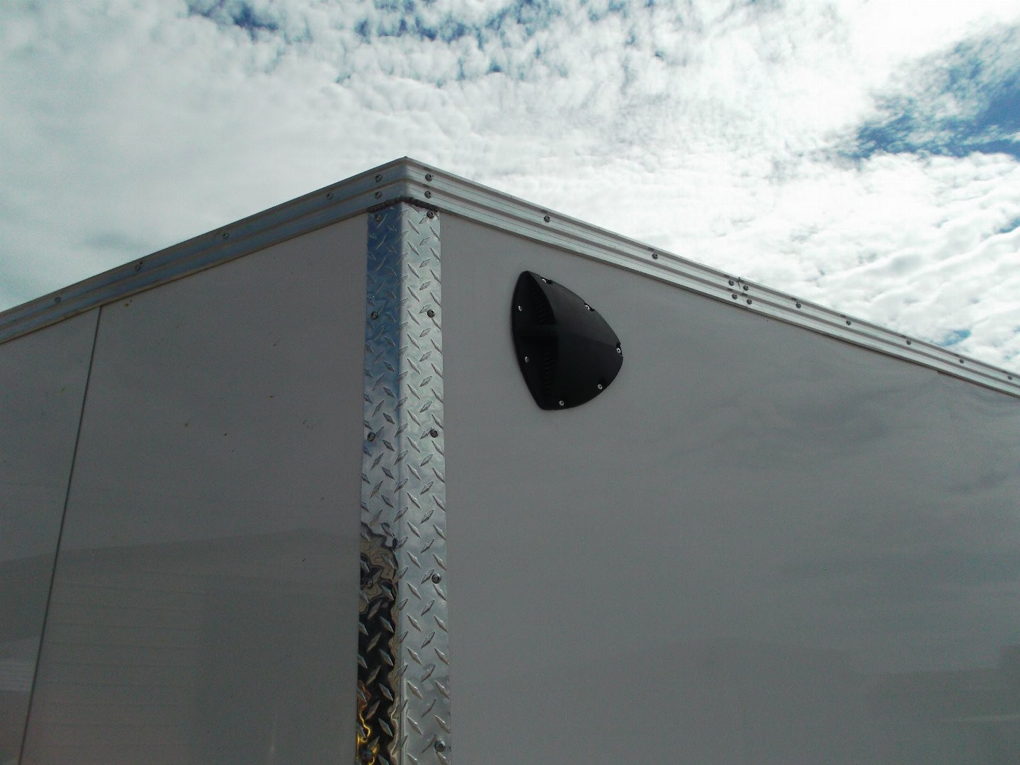 New 2025 Alcom XLT Pro Series 7x16 Cargo Trailer / Enclosed Trailer / ALL Aluminum Construction / 6'6" Interior / Ramp / .030 White FULLY Screwless Exterior