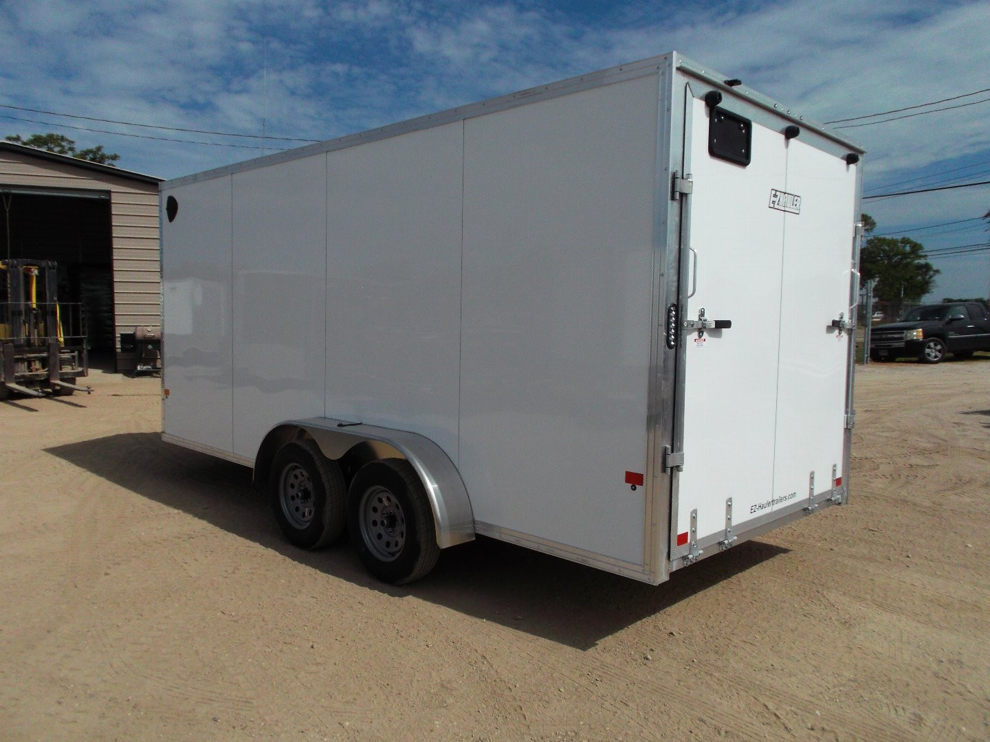 New 2025 Alcom XLT Pro Series 7x16 Cargo Trailer / Enclosed Trailer / ALL Aluminum Construction / 6'6" Interior / Ramp / .030 White FULLY Screwless Exterior