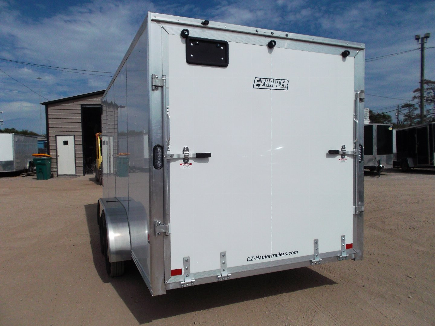 New 2025 Alcom XLT Pro Series 7x16 Cargo Trailer / Enclosed Trailer / ALL Aluminum Construction / 6'6" Interior / Ramp / .030 White FULLY Screwless Exterior