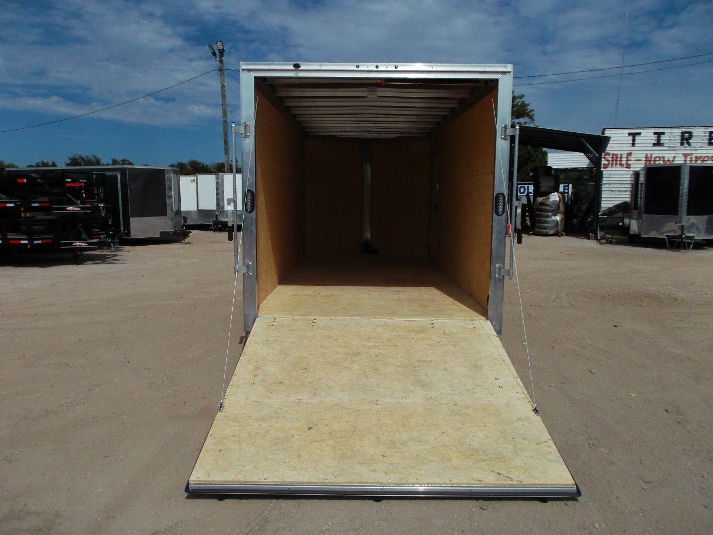 New 2025 Alcom XLT Pro Series 7x16 Cargo Trailer / Enclosed Trailer / ALL Aluminum Construction / 6'6" Interior / Ramp / .030 White FULLY Screwless Exterior