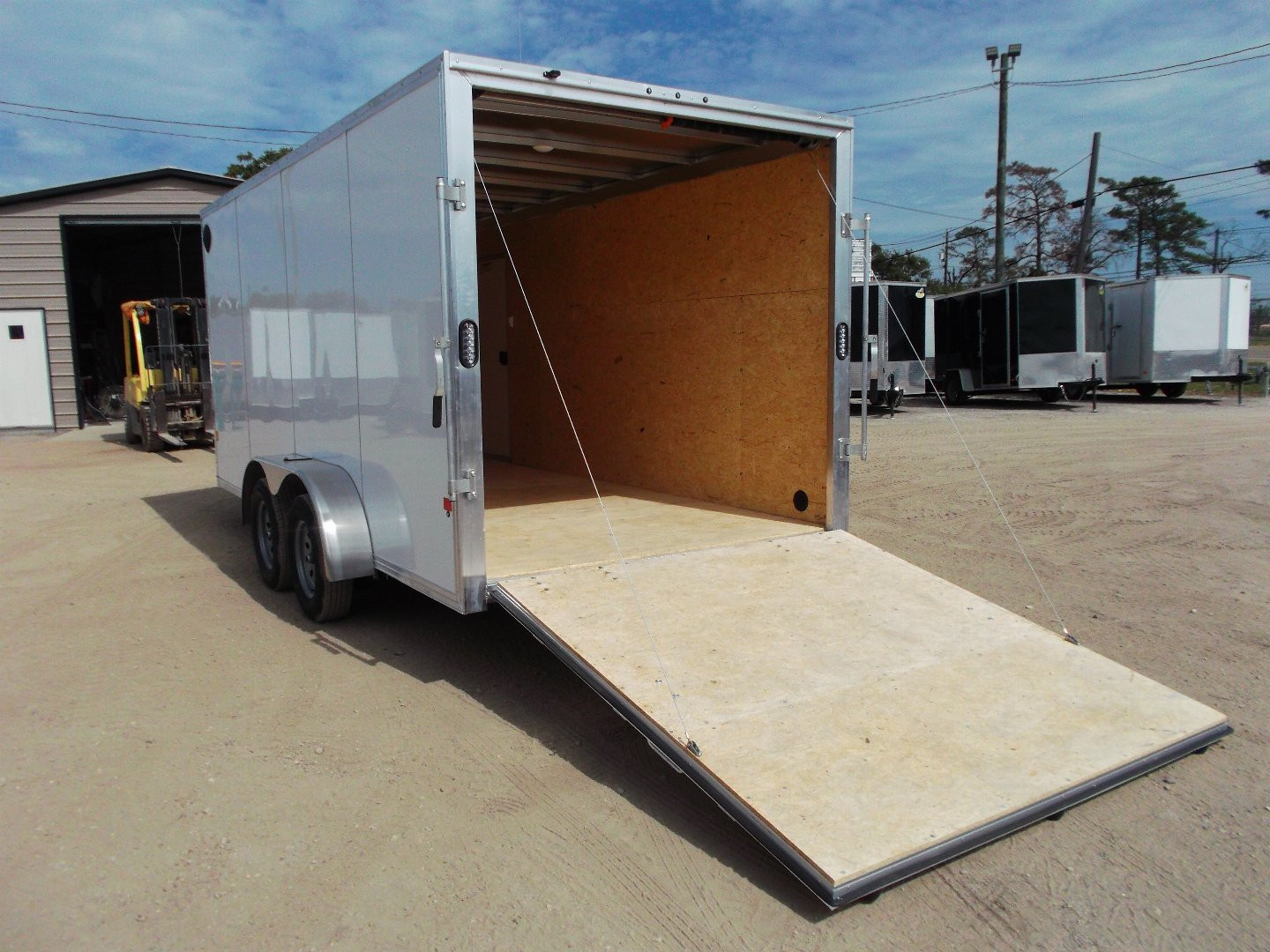 New 2025 Alcom XLT Pro Series 7x16 Cargo Trailer / Enclosed Trailer / ALL Aluminum Construction / 6'6" Interior / Ramp / .030 White FULLY Screwless Exterior