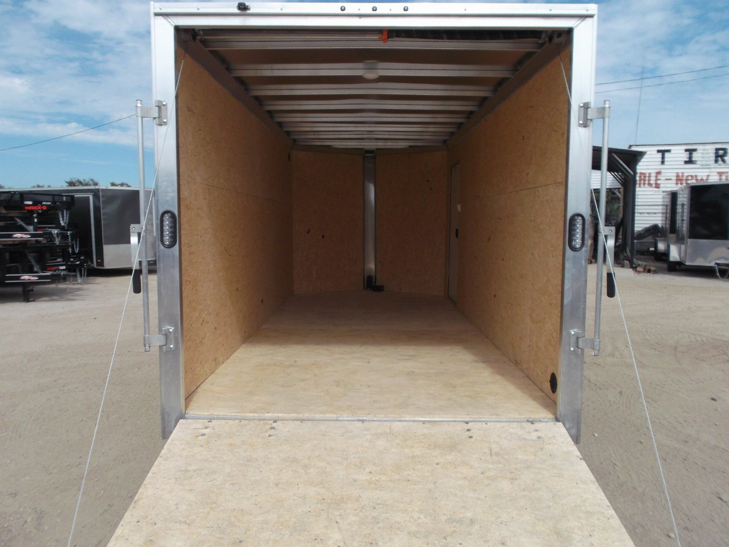 New 2025 Alcom XLT Pro Series 7x16 Cargo Trailer / Enclosed Trailer / ALL Aluminum Construction / 6'6" Interior / Ramp / .030 White FULLY Screwless Exterior