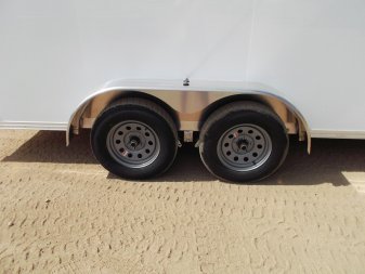 New 2025 Alcom XLT Pro Series 7x16 Cargo Trailer / Enclosed Trailer / ALL Aluminum Construction / 6'6" Interior / Ramp / .030 White FULLY Screwless Exterior