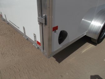 New 2025 Alcom XLT Pro Series 7x16 Cargo Trailer / Enclosed Trailer / ALL Aluminum Construction / 6'6" Interior / Ramp / .030 White FULLY Screwless Exterior