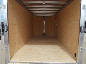 New 2025 Alcom XLT Pro Series 7x16 Cargo Trailer / Enclosed Trailer / ALL Aluminum Construction / 6'6" Interior / Ramp / .030 White FULLY Screwless Exterior