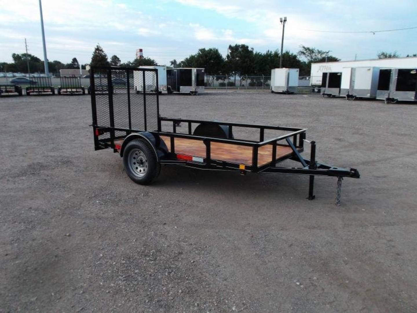 New 2025 J&C TRAILERS 5x10 Utility Trailer / ATV / Golf Cart Trailer / Wrap Tongue / 4ft Ramp Gate / 2" Bulldog Coupler
