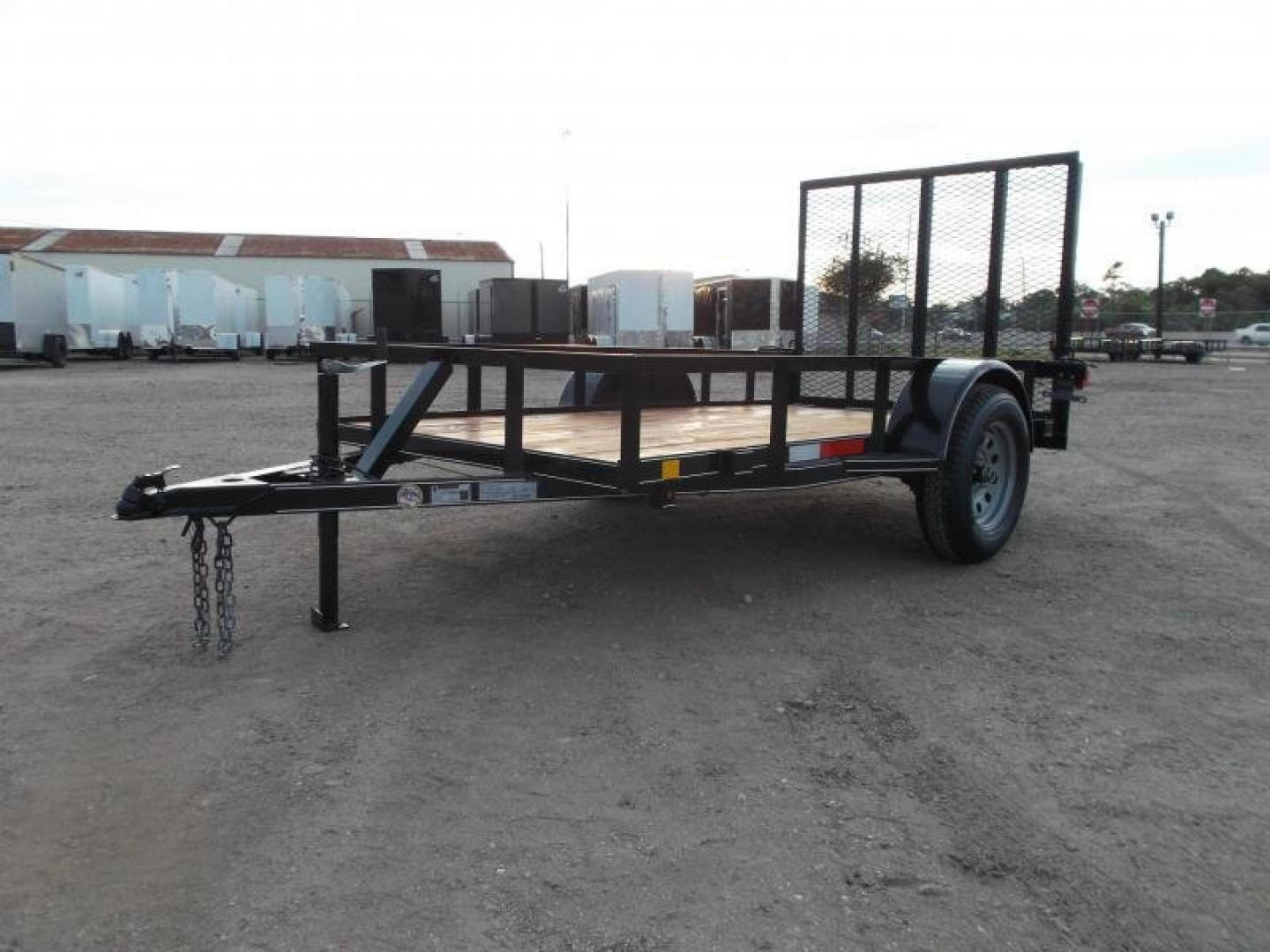 New 2025 J&C TRAILERS 5x10 Utility Trailer / ATV / Golf Cart Trailer / Wrap Tongue / 4ft Ramp Gate / 2" Bulldog Coupler